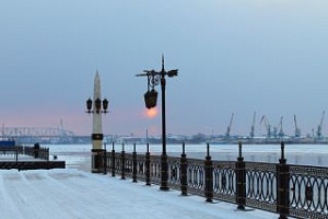 набережная зимой